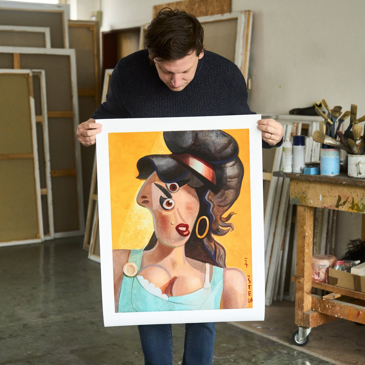 Holding the print