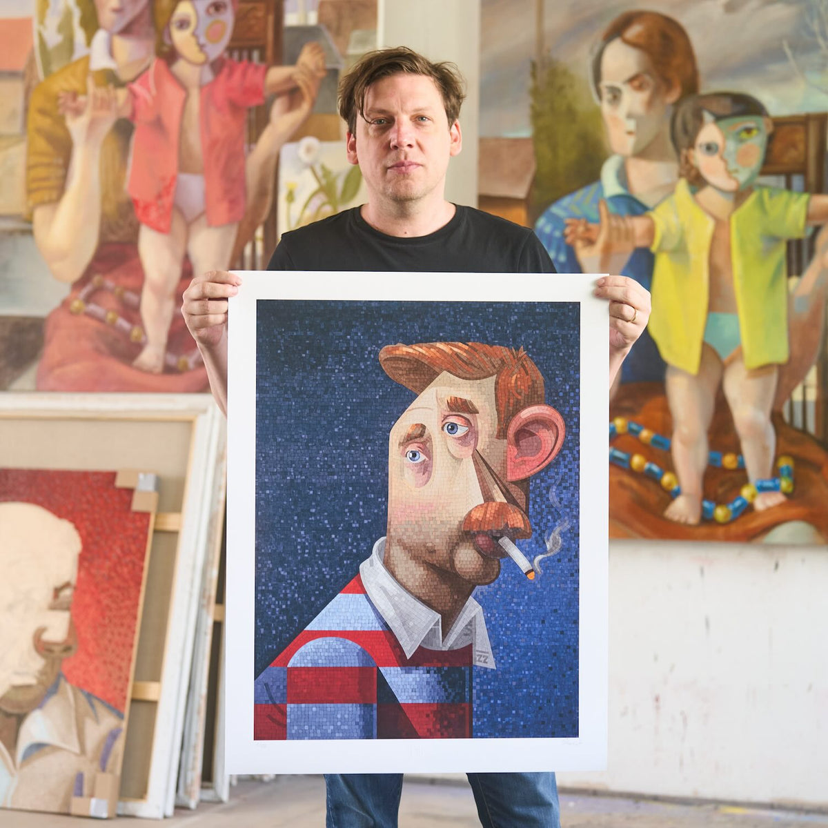 Holding the print
