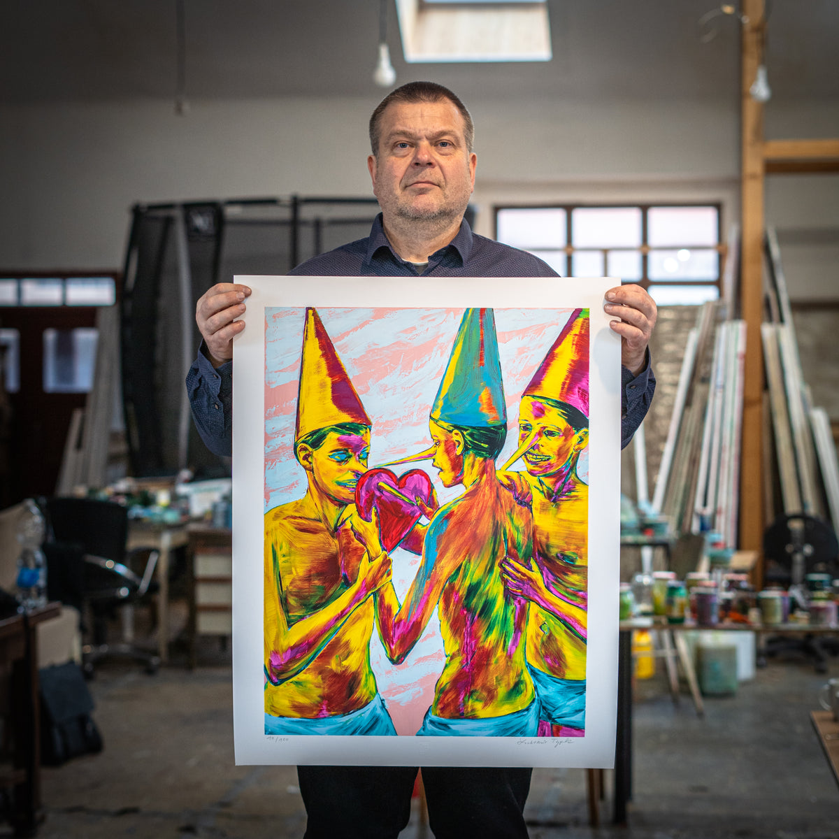 Holding the print
