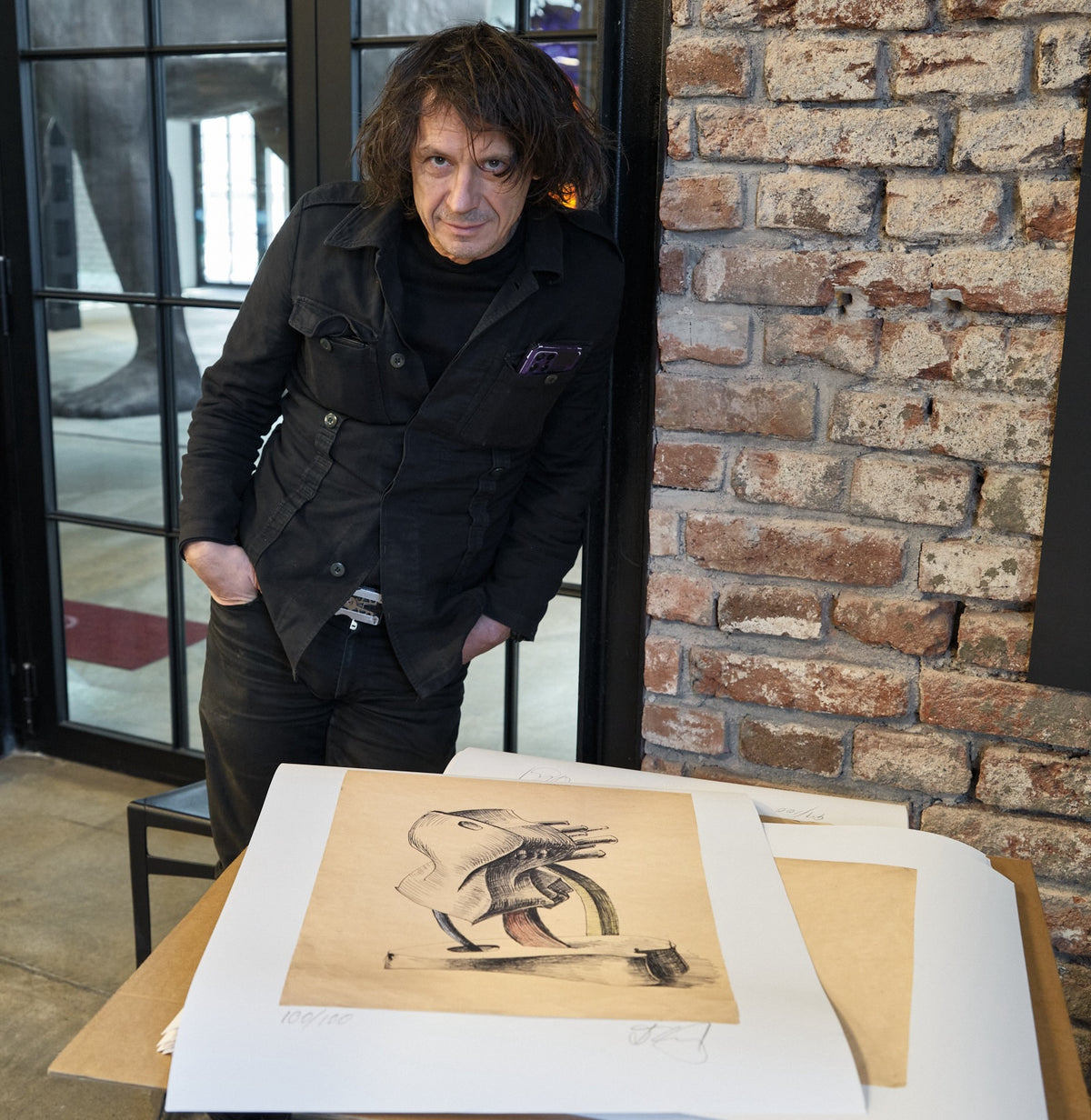 Holding the print