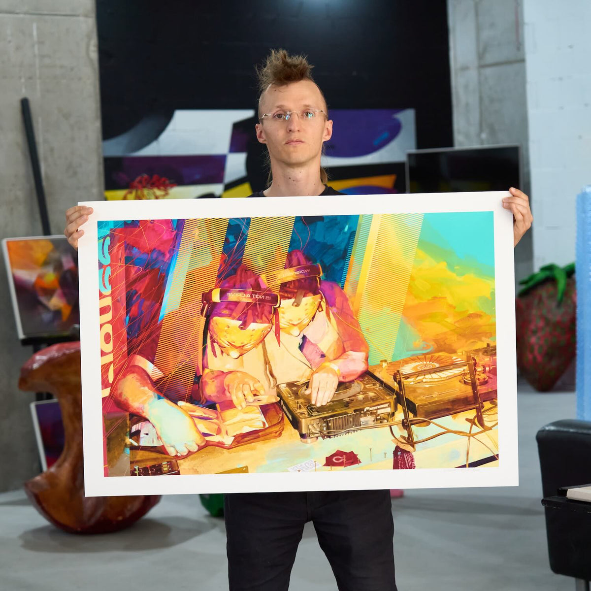 Holding the print