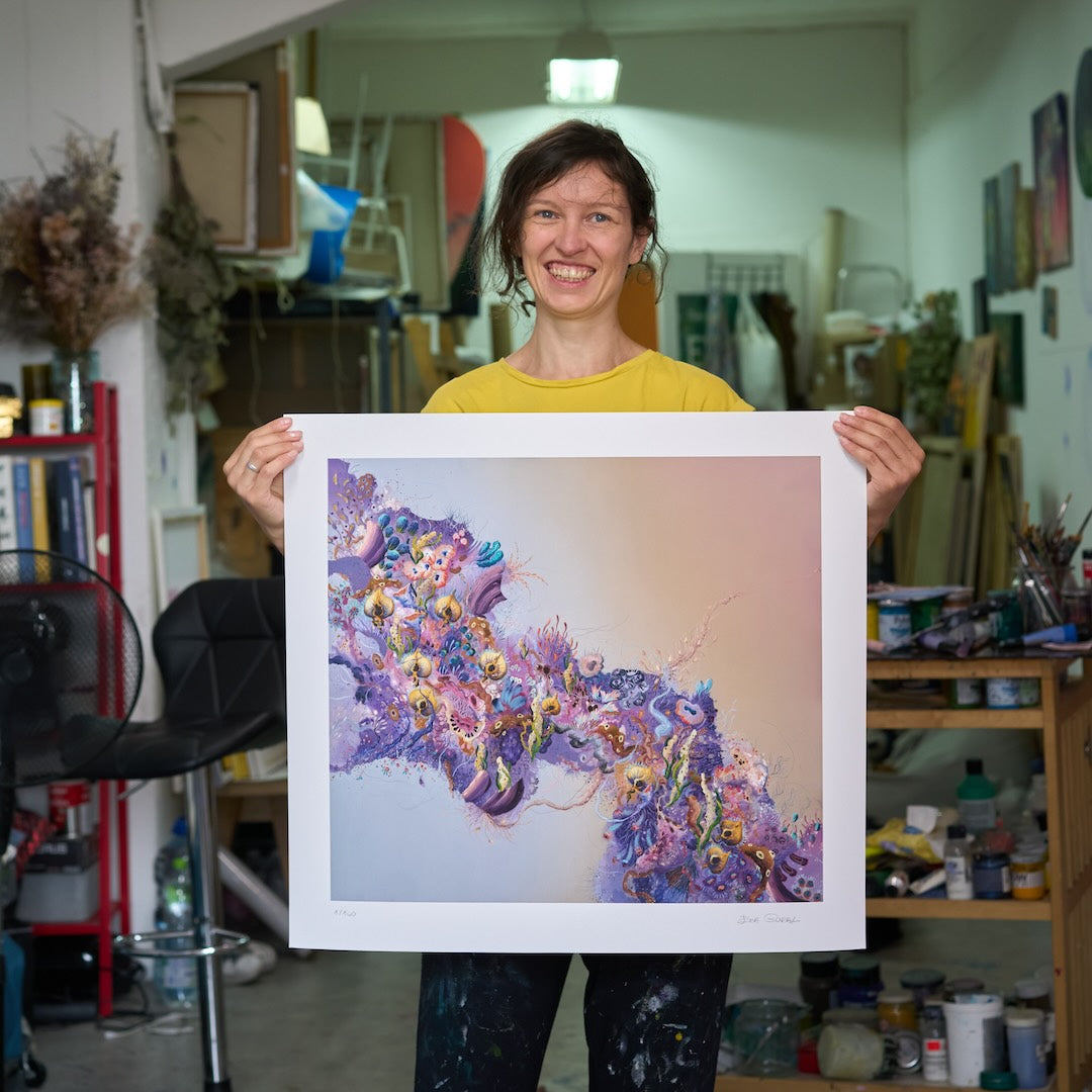 Holding the print