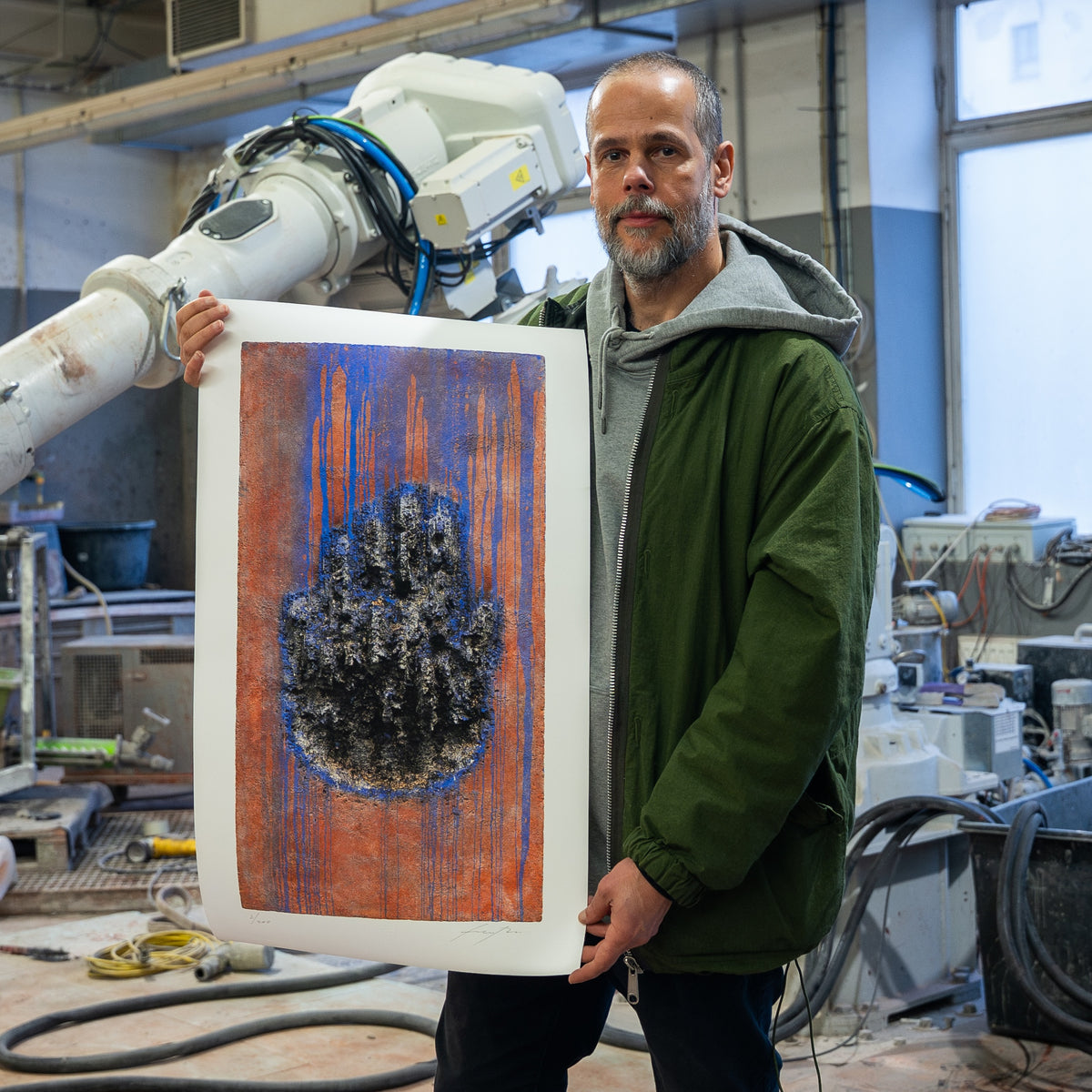 Holding the print