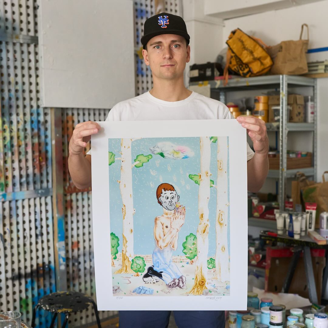 Holding the print