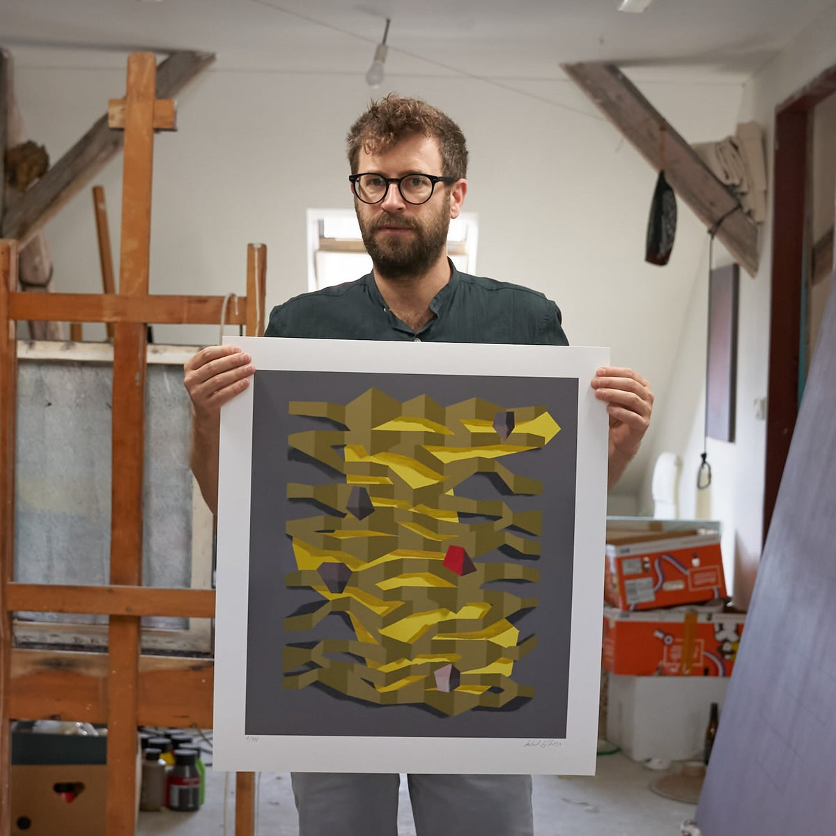 Holding the print