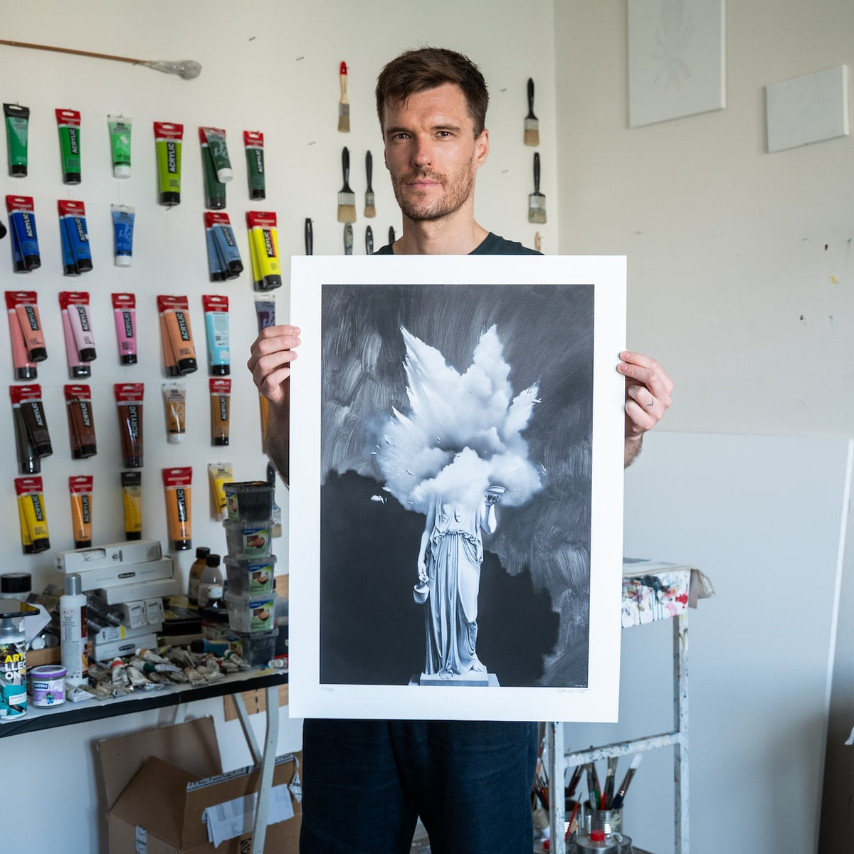 Holding the print