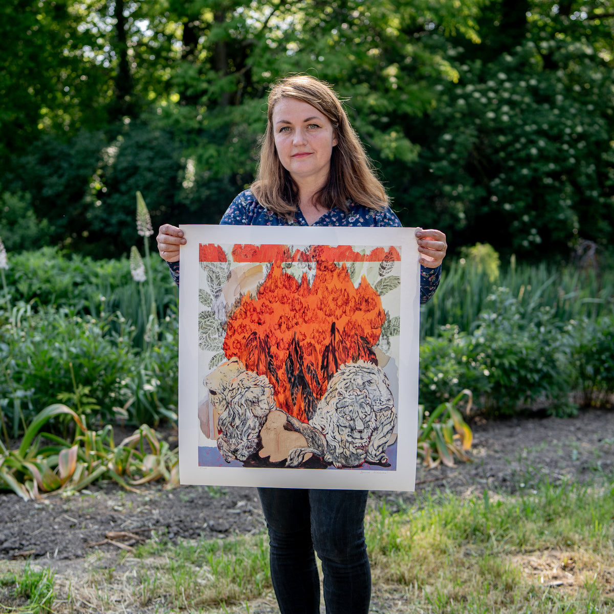 Holding the print
