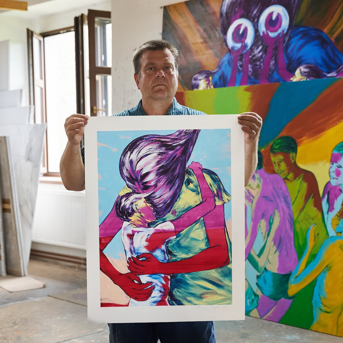 Holding the print