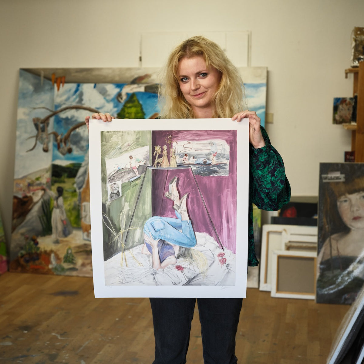 Holding the print