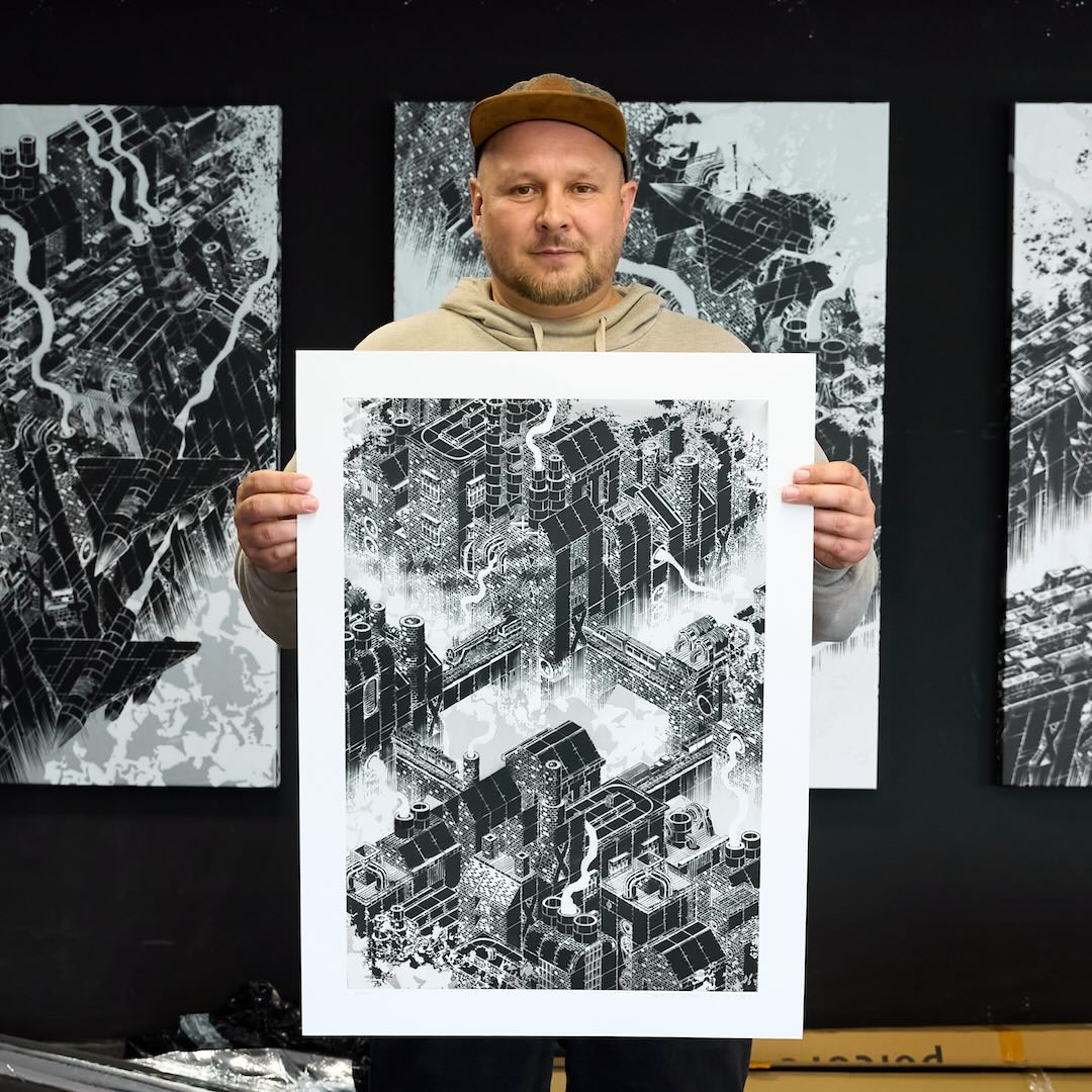 Holding the print