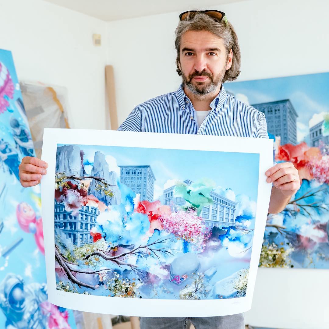 Holding the print