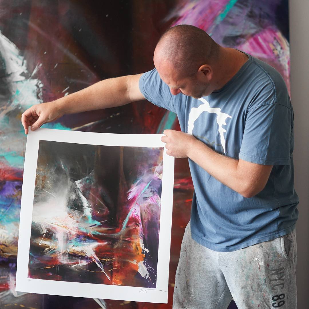 Holding the print
