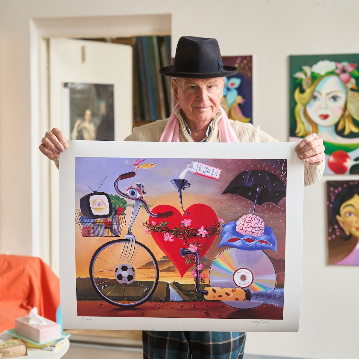 Holding the print