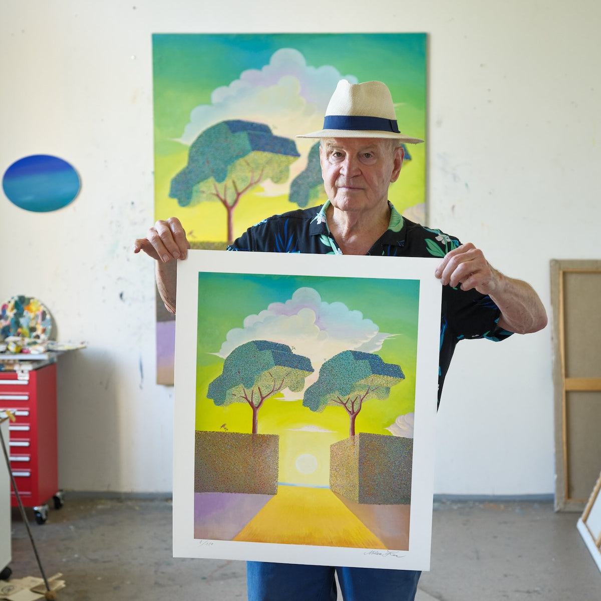 Holding the print