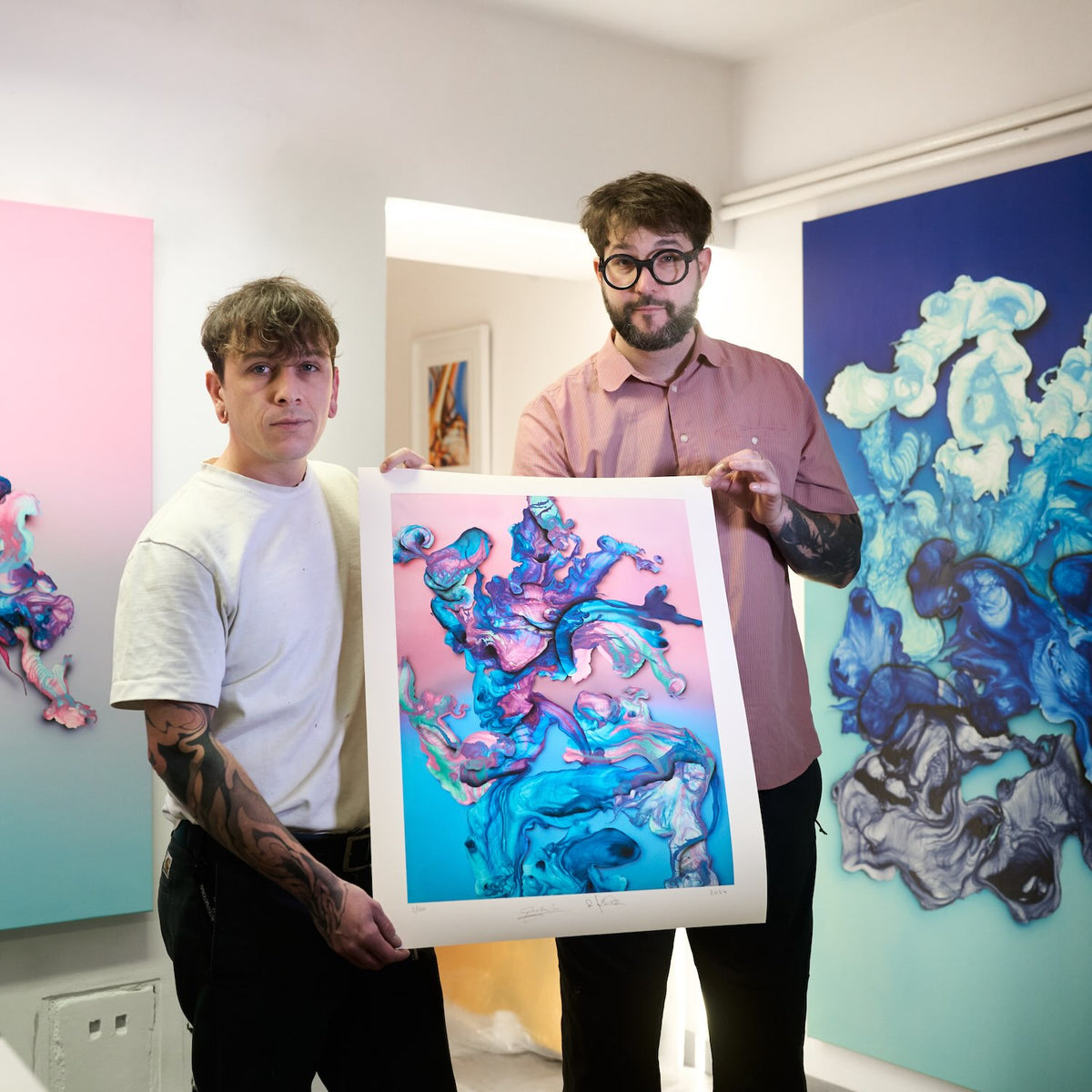 Holding the print