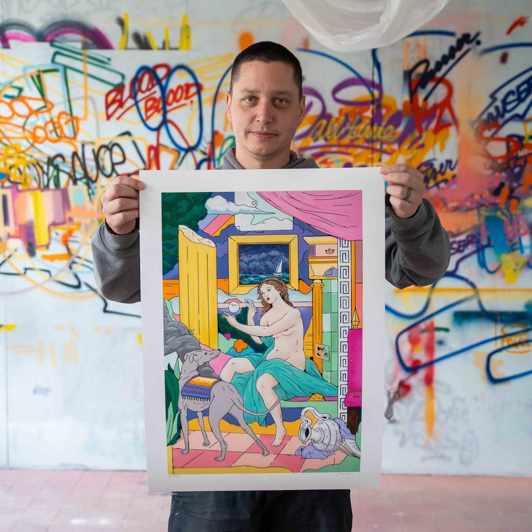 Holding the print
