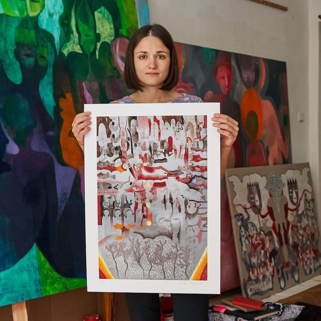 Holding the print