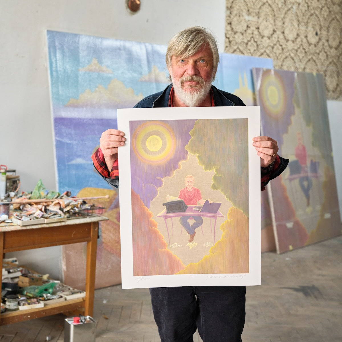 Holding the print