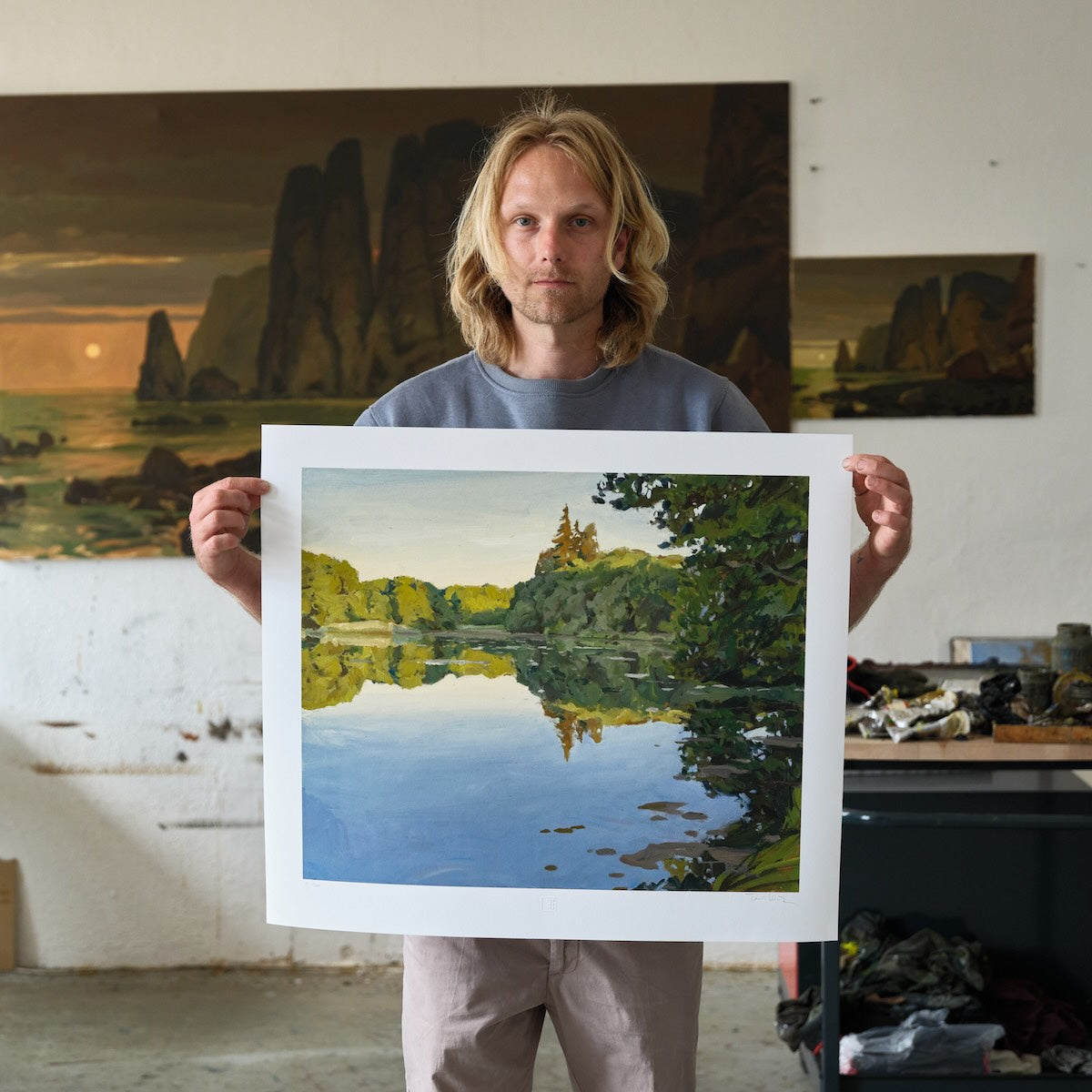 Holding the print