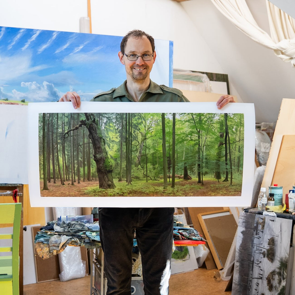 Holding the print