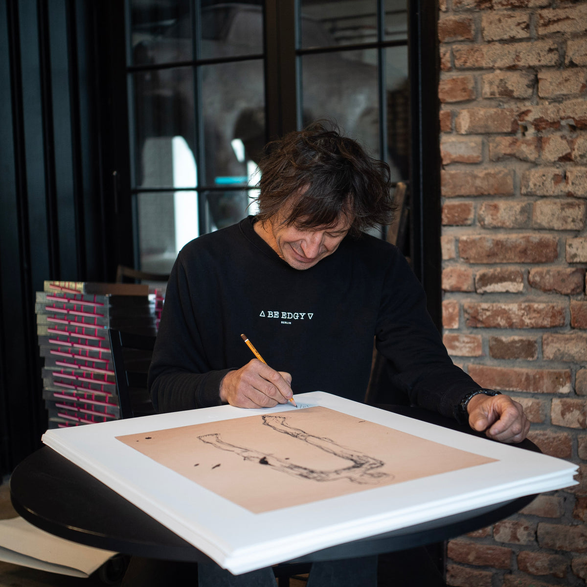 Holding the print