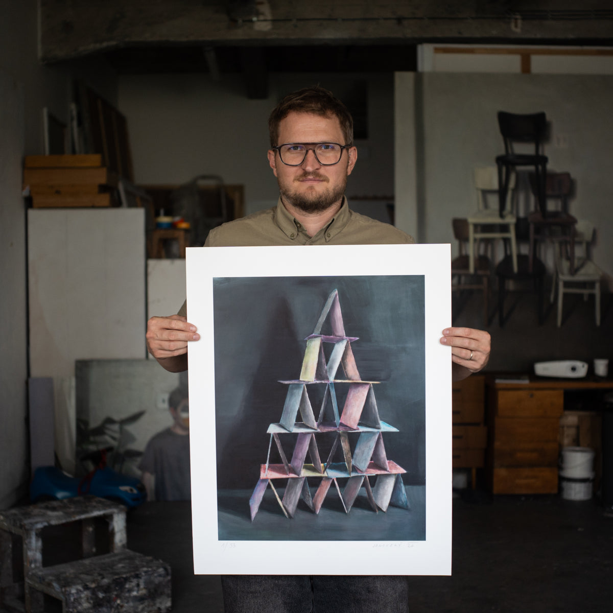 Holding the print