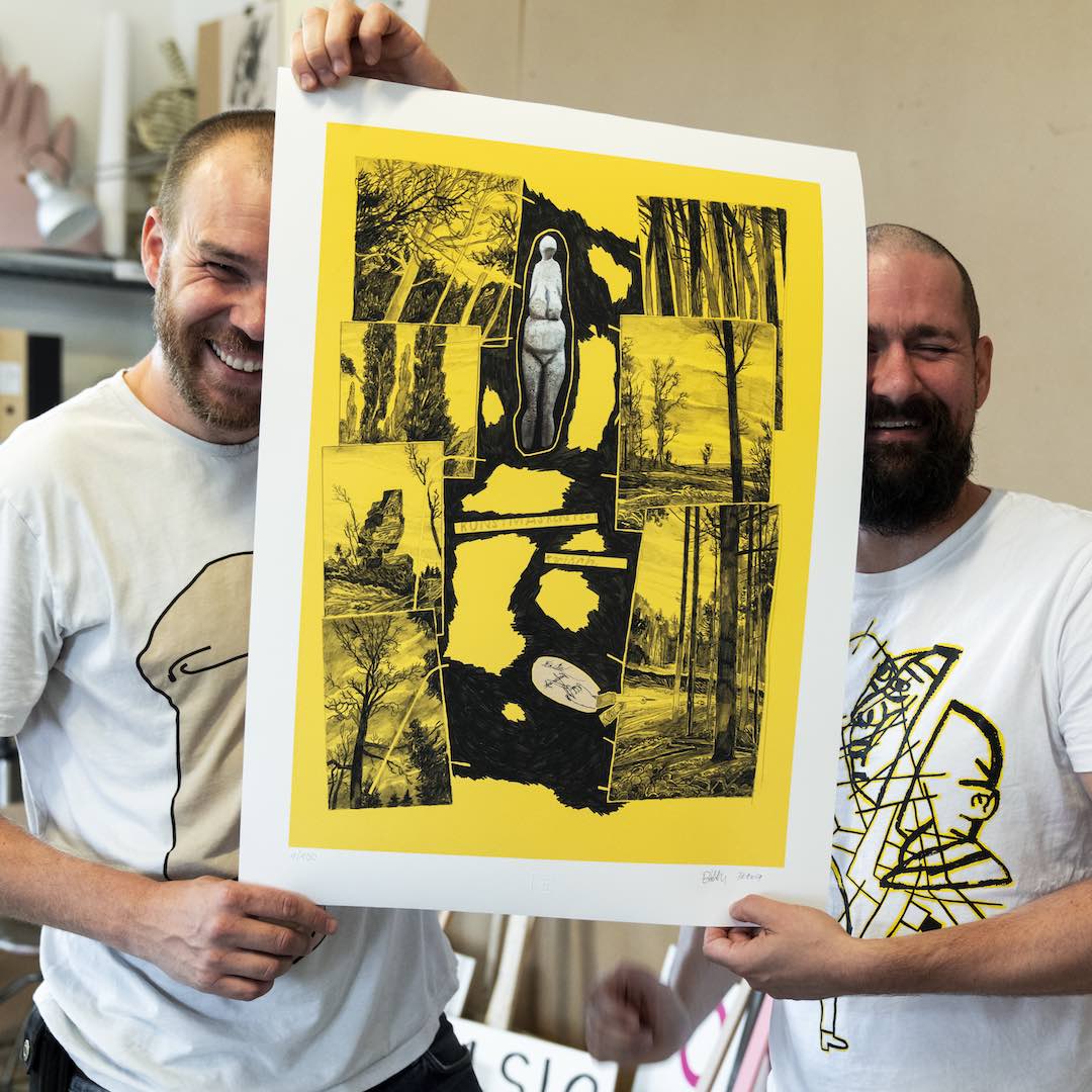 Holding the print