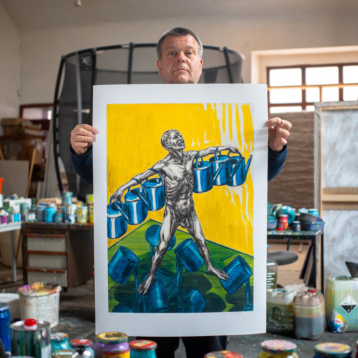 Holding the print