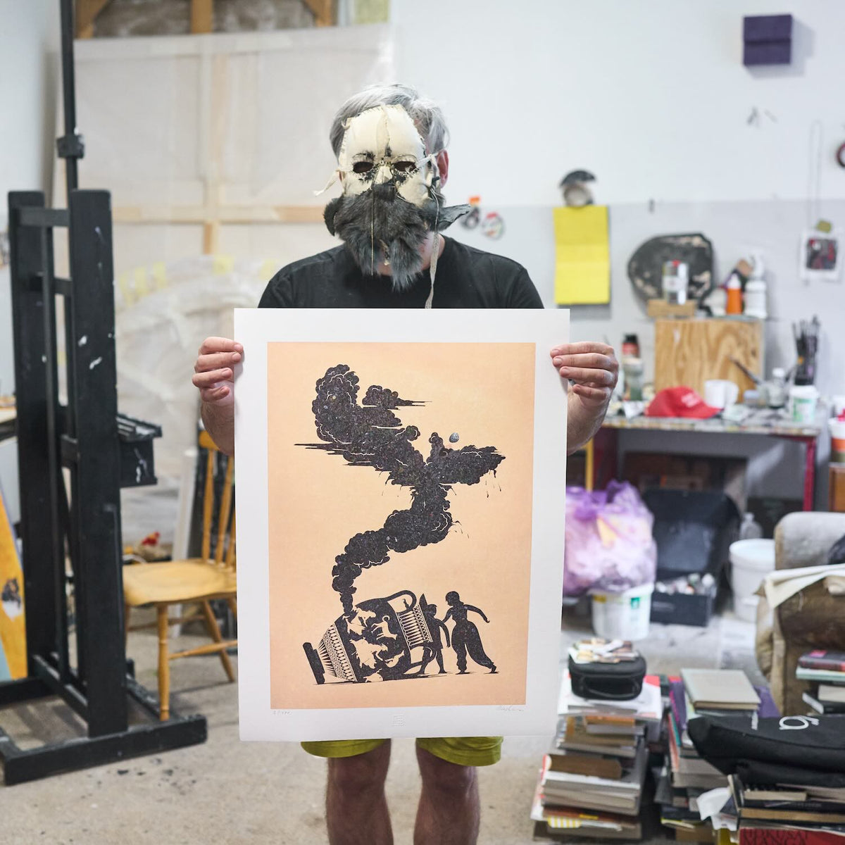 Holding the print