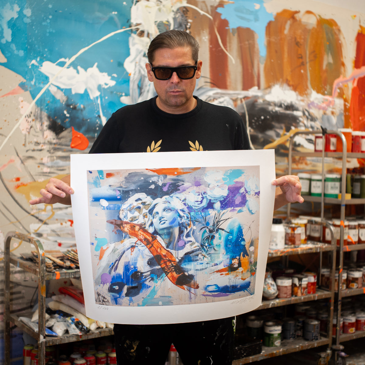 Holding the print