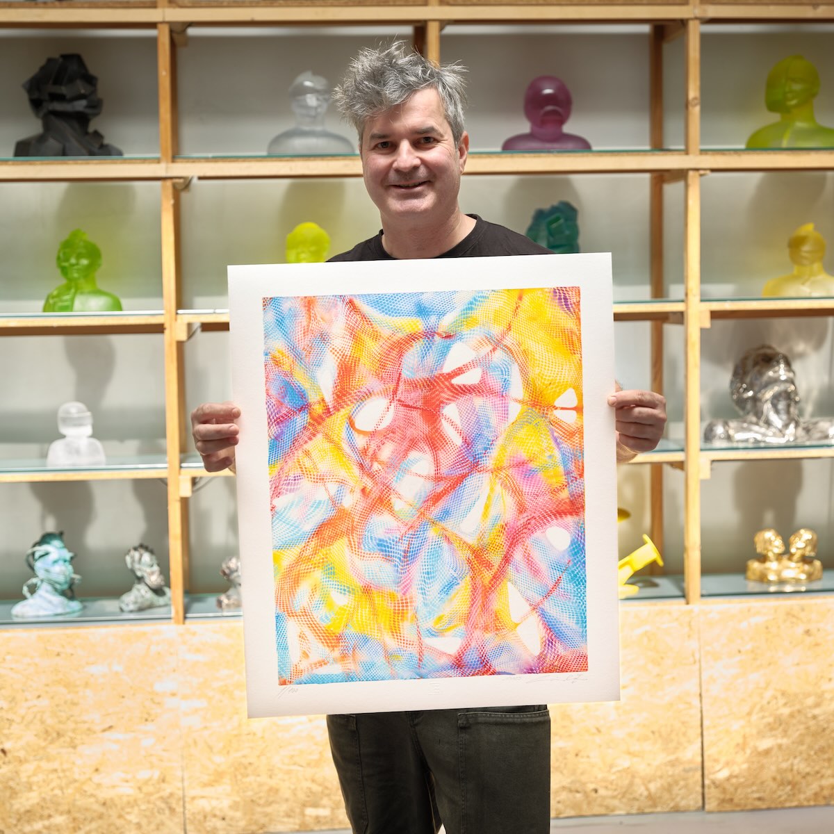 Holding the print