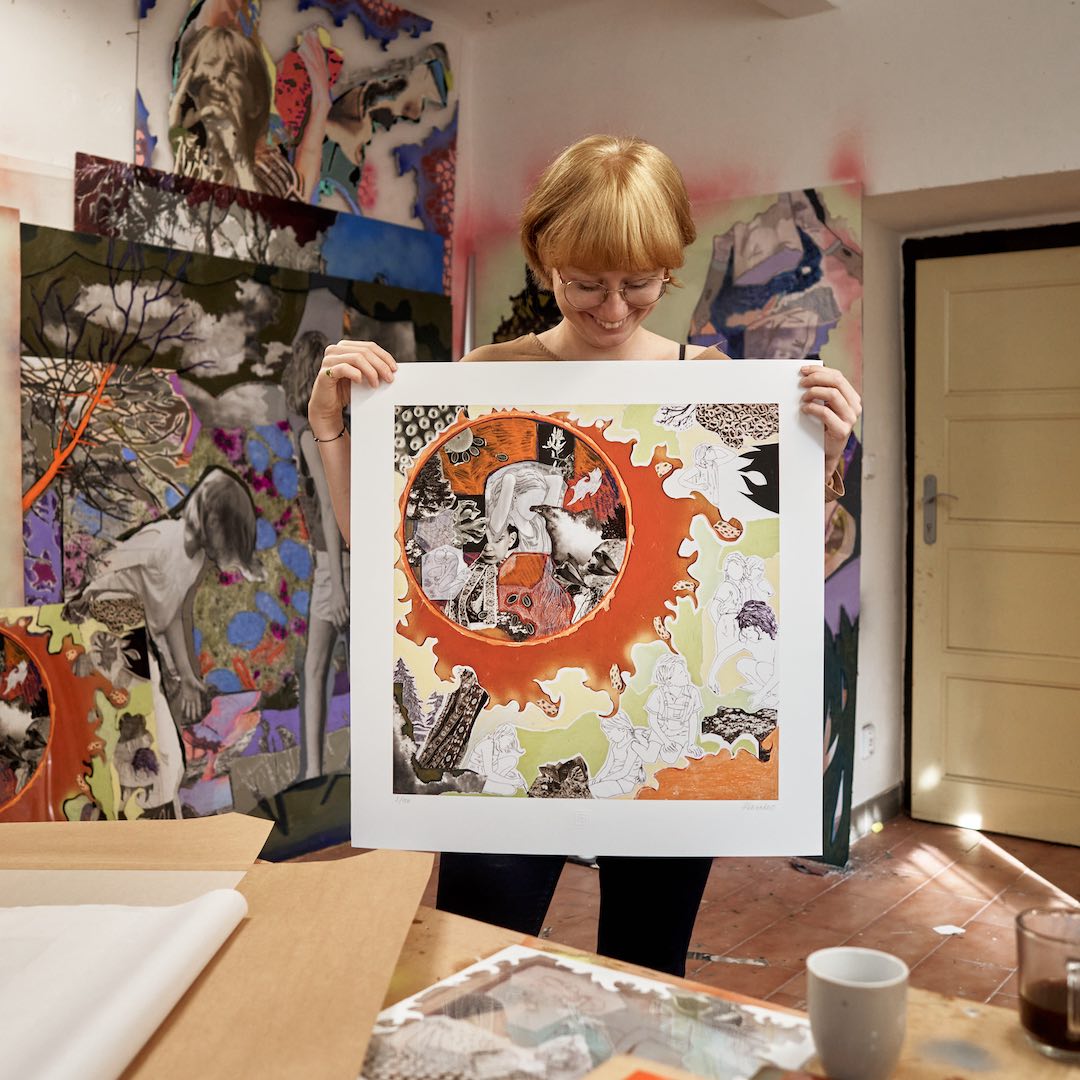 Holding the print