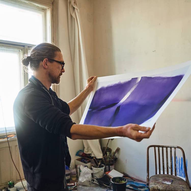 Holding the print