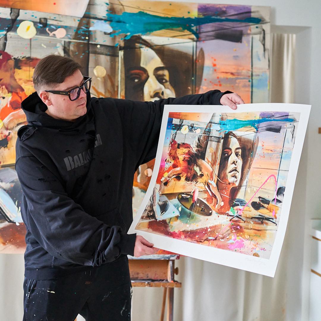 Holding the print
