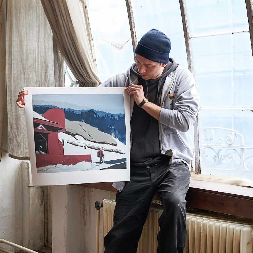 Holding the print