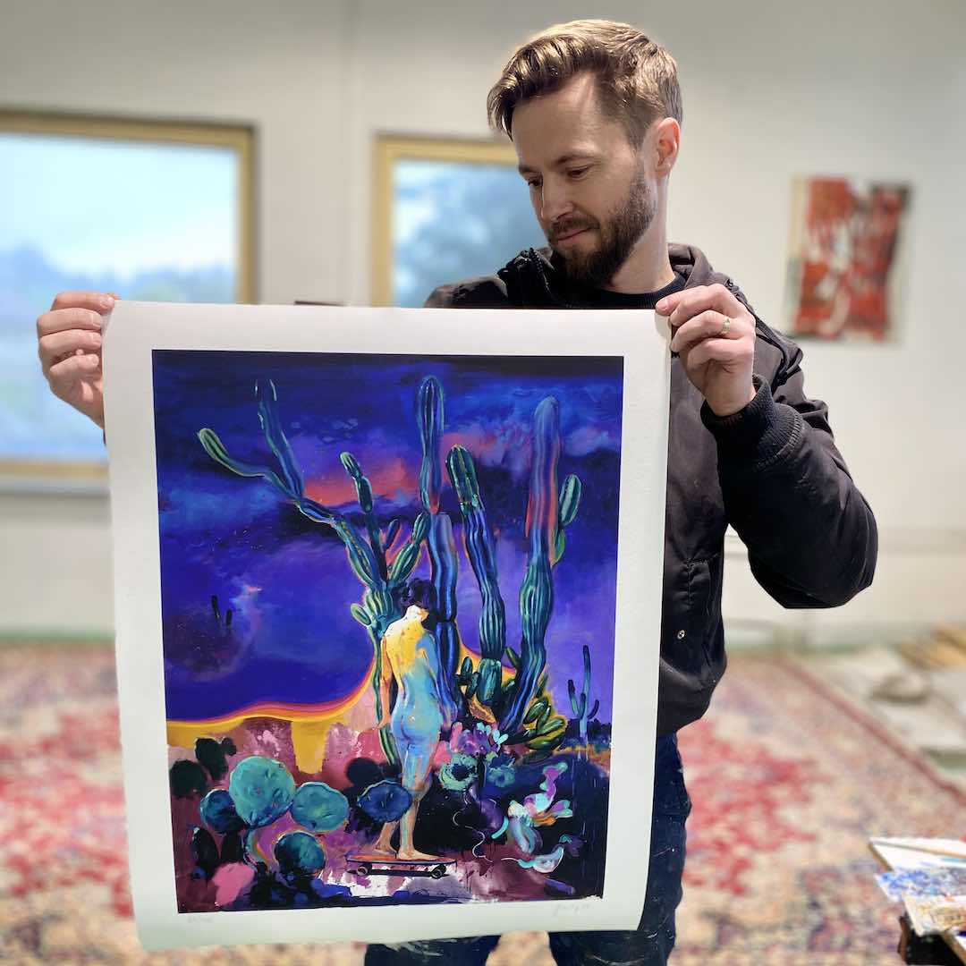 Holding the print