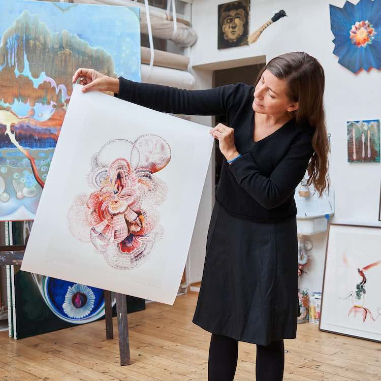 Holding the print