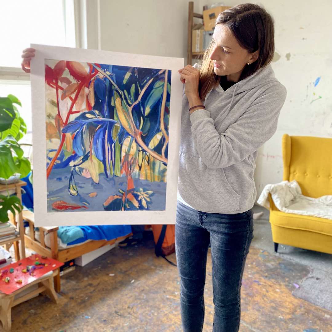 Holding the print
